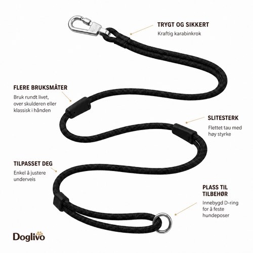 Doglivo™ Hands-Free Leash – Free Hands, Full Control